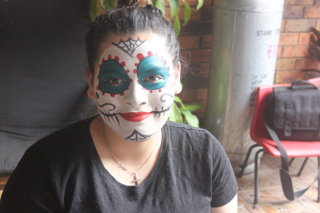 easy face painting day of the dead